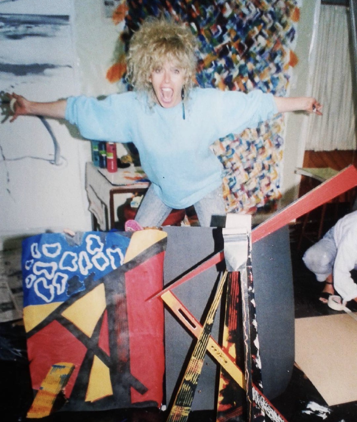 Oma in her studio